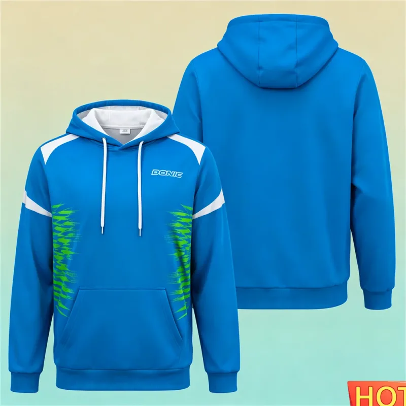 Autumn/Winter Men's Sports Hoodie Table Tennis Men's women's Hoodies Polyester Breathable Men Hoodeds Sweatshirt Sportswear tops