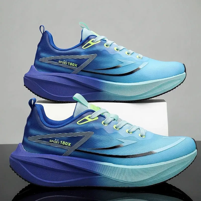 Men Sports Running Shoes Carbon Board Speciality Marathon Outdoor Breathable Lightweight Comfortable Women's Athletic Sneakers