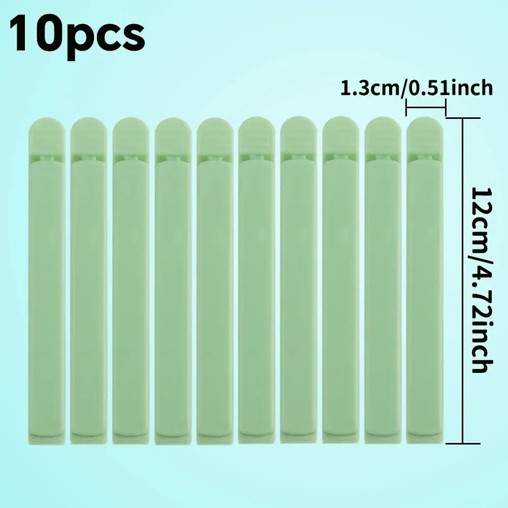 Airtight Food Storage Bag Clips 20pcs Plastic Sealing Clamps for Keeping Food Fresh Moisture Proof Chip & Cereal Bag Sealer