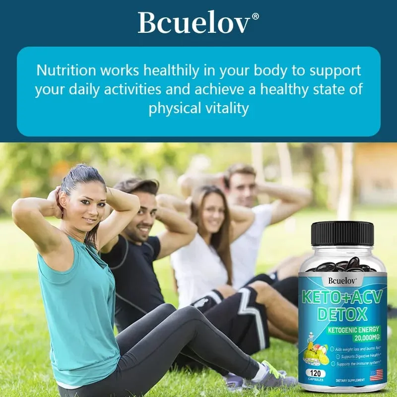 + Apple Cider Vinegar Capsules for Detoxification Fat Burning Weight Management and Digestive Health 120 Capsules