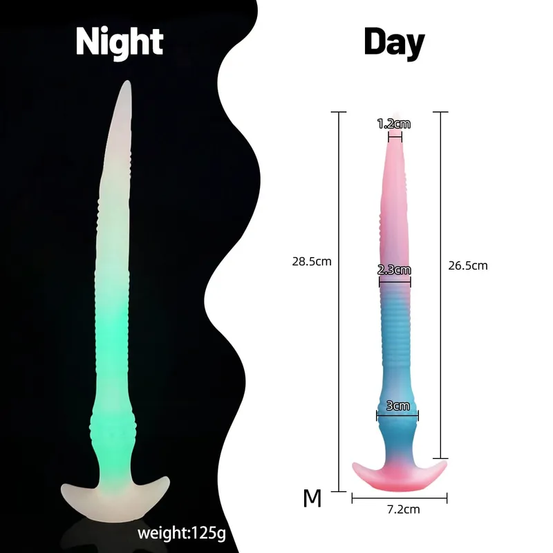 Bløde, flydende silikone lange tentakler Analpropper velegnet til alle spillere som voksen sexlegetøj vaginalt og analt stimulerende apparat