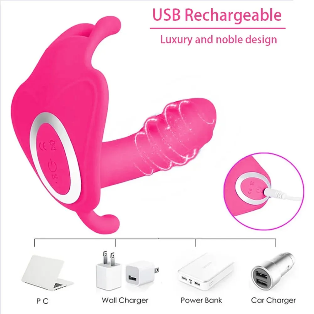 Remote Wearable Dildo Vibrator for Women Clitoris Stimulator G-Spot Massager Female Anal Butt Plug Vibrating Adult Sex Toys 18+
