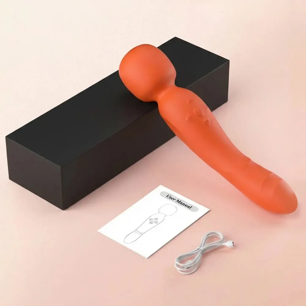 AV Vibrator G-spot Stimulation For Women Massage Stick Masturbation Stimulator Couple Silicone Female Doublehead Adult Sex Toys