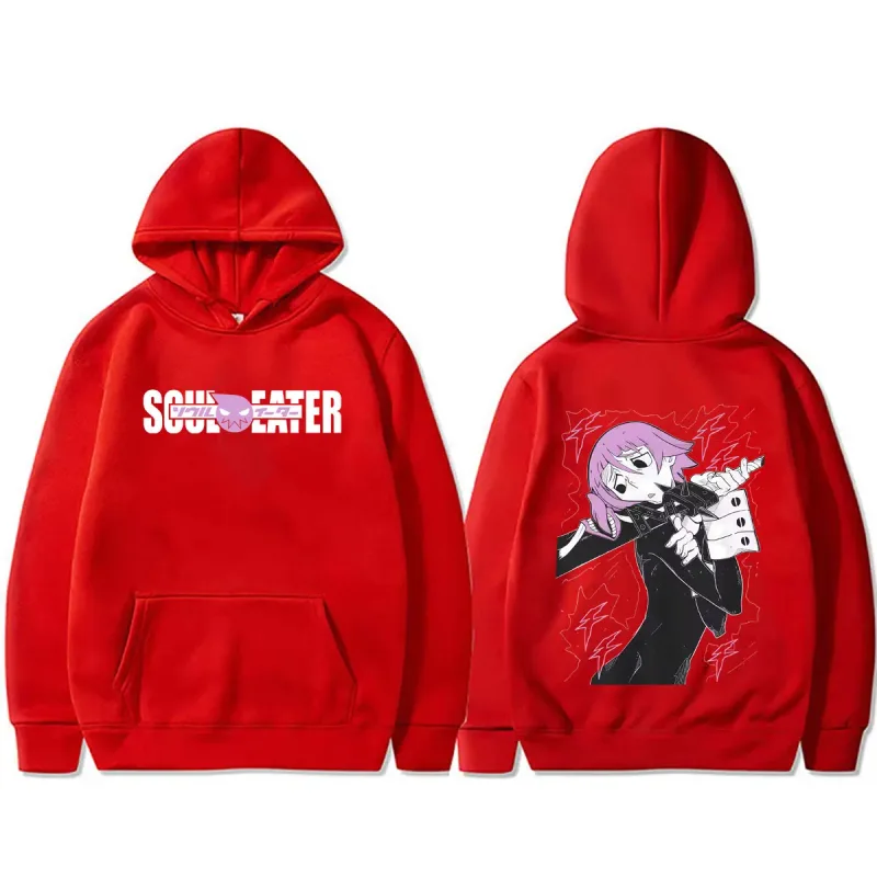 Hot Anime Soul Eater Crona Graphic Hoodie Men's Clothing Vintage Manga Streetwear Men Fashion Casual Oversized Pullover Hoodies — image 13