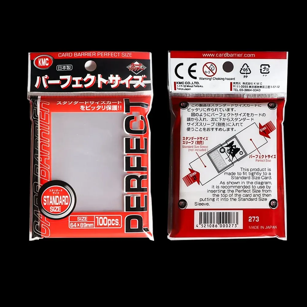 64x89mm Card Sleeve Barrier Board Game KMC Clear Pokemon Perfect Size Card Sleeves Trading Cards Fit Standard Transparent Outer