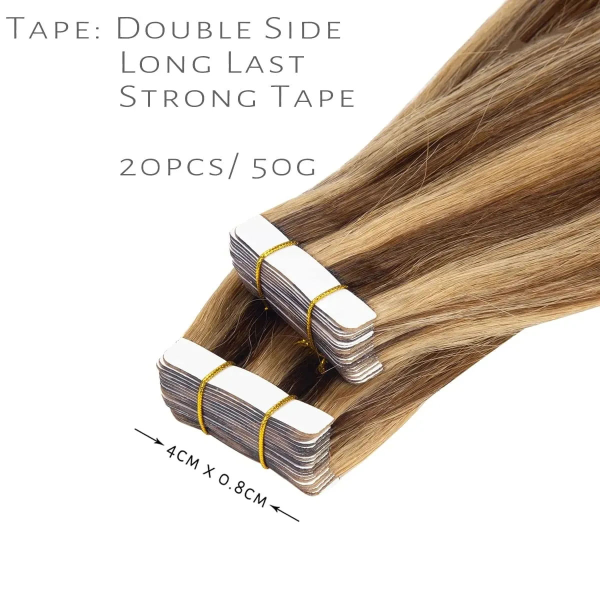 Highlight #4/27 Straight Tape In Hair Extensions Skin Weft Tape In Human Hair Extensions For Salon High Quality 100% Human Hair