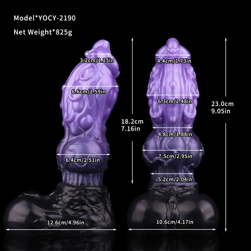 Monster Dragon Cock Anal Dildos Double Layer Penis Vaginal Anus Masturbator Silicone Sex Toys For Adult Women Men Flirting