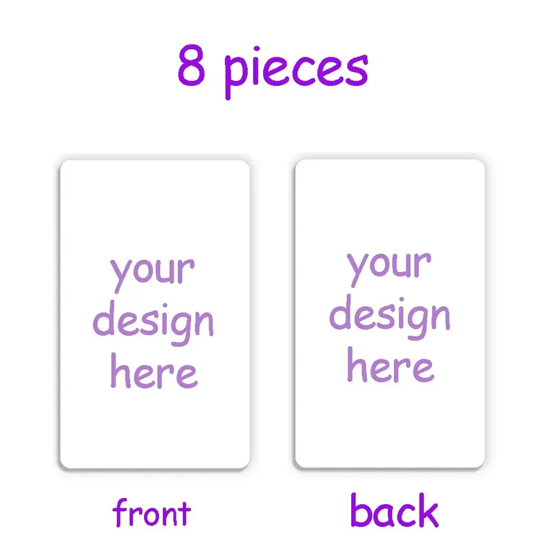 Double Sided Custom PVC Business Cards Plastic Photocards - Waterproof Durable Personalized Photo Membership Cards Company Club