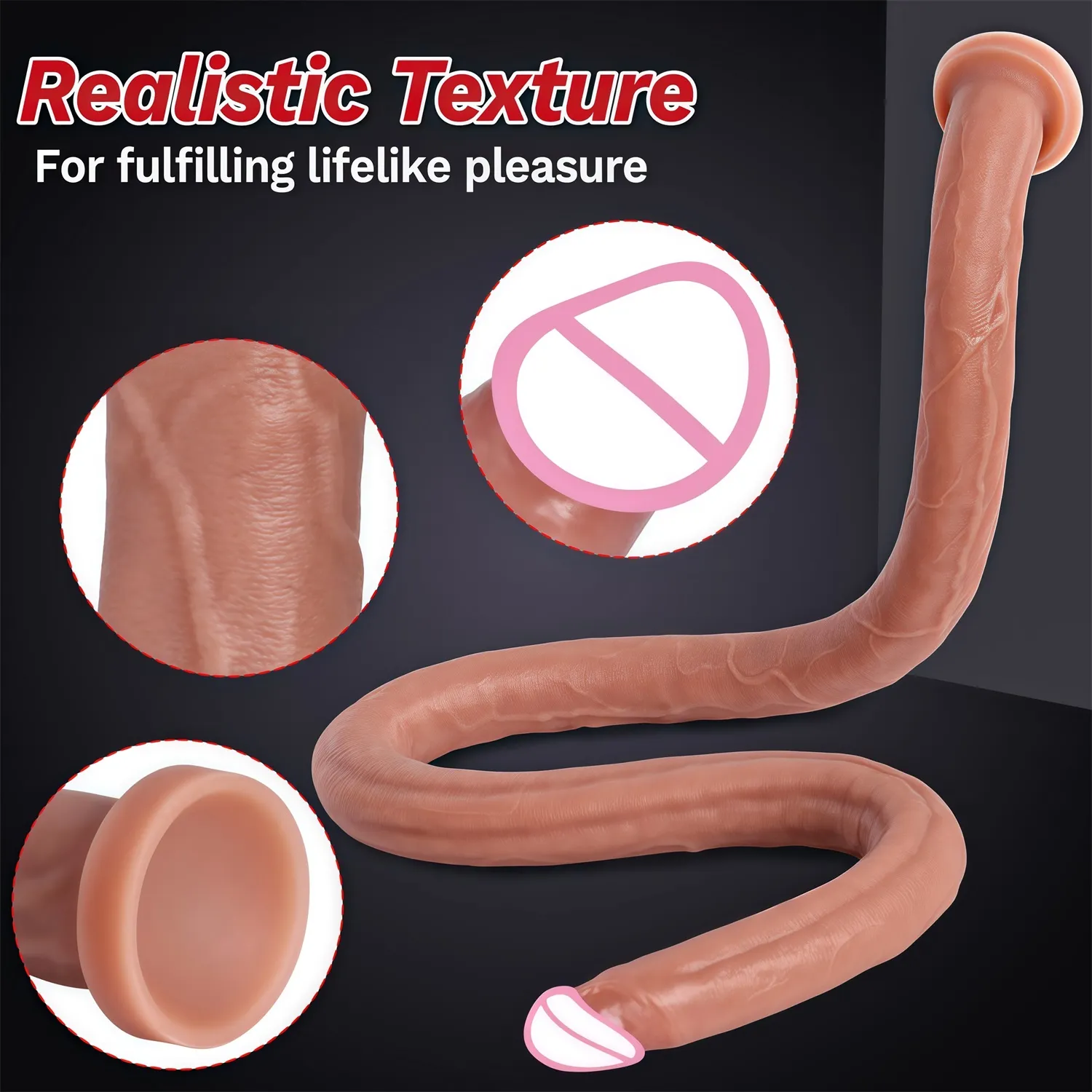 16.73 Polegada carne extra longo vibrador feminino realista brinquedos sexuais silicone macio enorme vibrador forte ventosa grande vibrador para mulher/homem