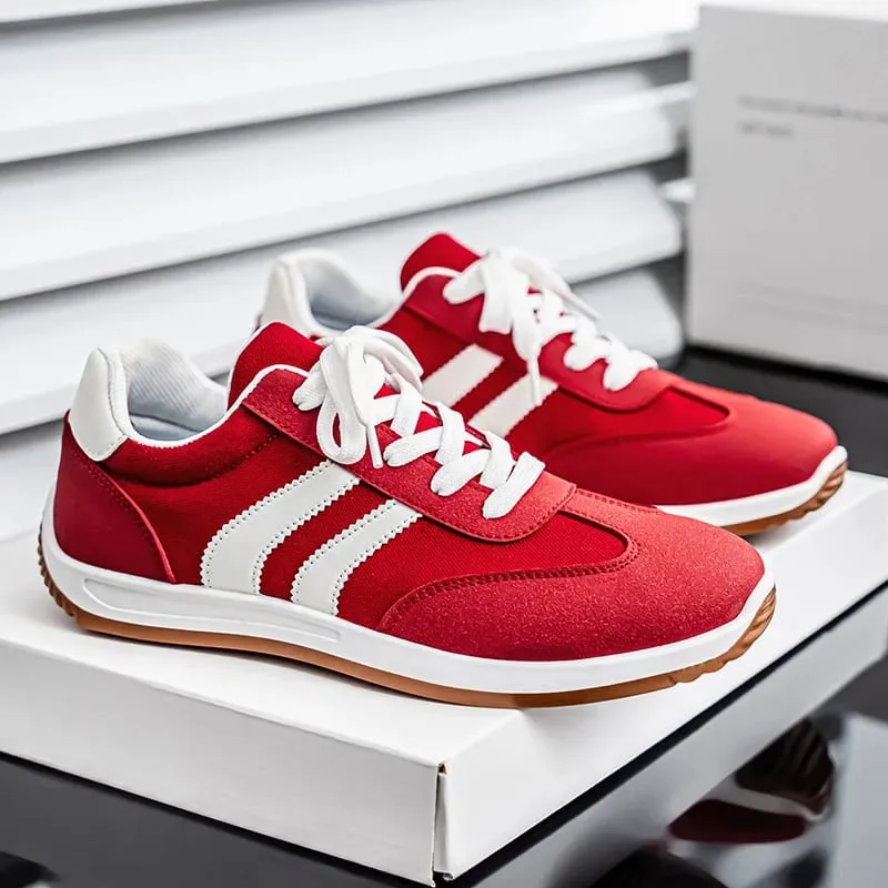 Spring and Summer New Fashion Men's Shoes Versatile Retro Sports Casual Shoes Lightweight Large Size Breathable Soft-Soled Sports Trendy Shoes