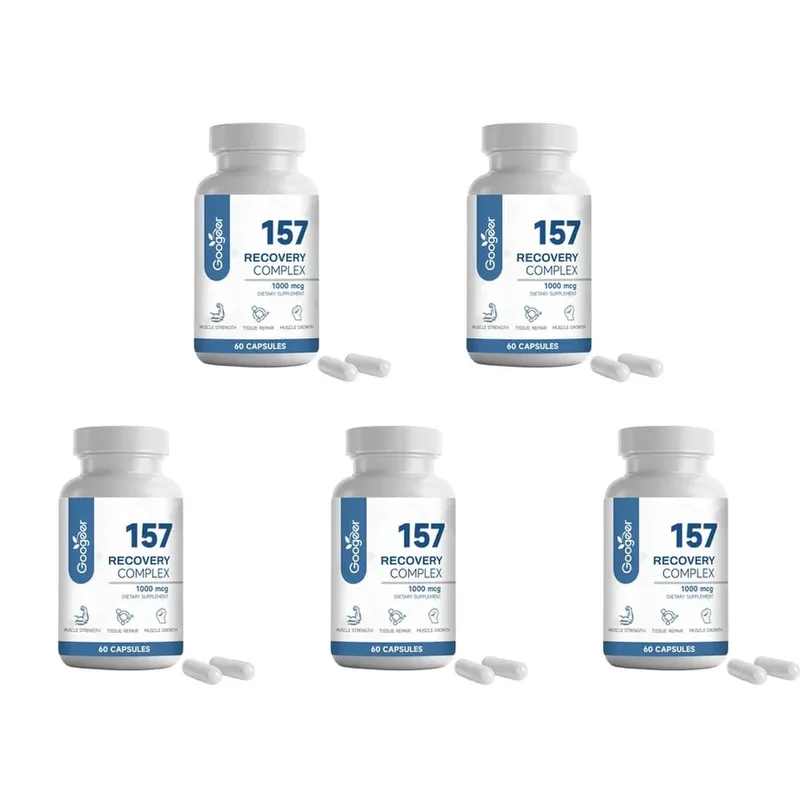 157 Recovery Complex Capsules with L-Valine and L-Glutamine for Recovery Support Muscle Growth Amino Blend 1000 Mcg 60 Capsules