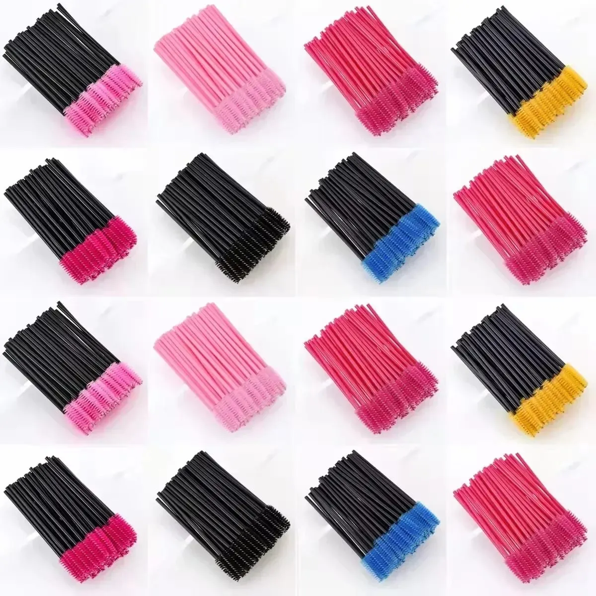 50/500pcs Disposable Eyebrow Eyelash Brushes Wands Eyelash Spoolies Applicator for Eyelash Extension Makeup Tool Wholesale