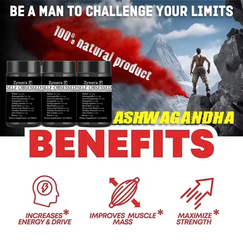 Ashwagandha Shilajit Maca Tablet Pen-adalah Suplemen Kapsul E-rection Kekebalan Anti-oksidasi untuk Pria