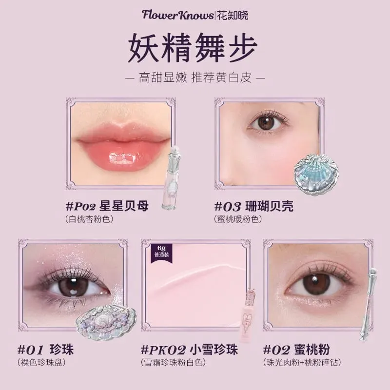 Flowerknows Set regalo trucco tutto-in-uno Ombretto, fard, correttore e smalto per labbra Flower Know Kit completo maquillage professionale