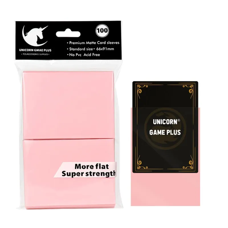 100pcs 2.5"x3.5" Premium Trading Card Sleeves 66x91mm Standard Sized Board Game Cards for MTG Magic Gathering Lorcana Game Card