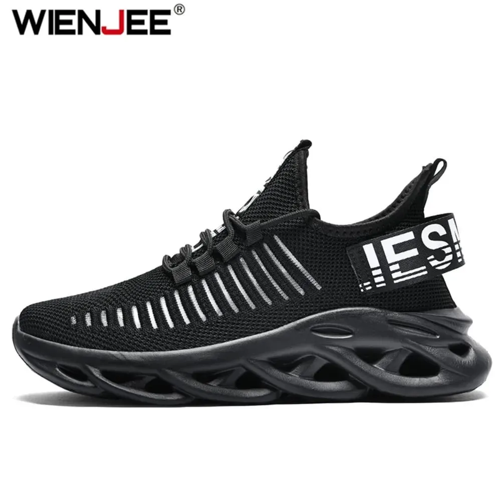 Mens Athletic Sneakers Magaan na Breathable Gym Shoes Non Slip Walking Shoes Kumportableng Sports Shoes Para sa Men Training — image 3