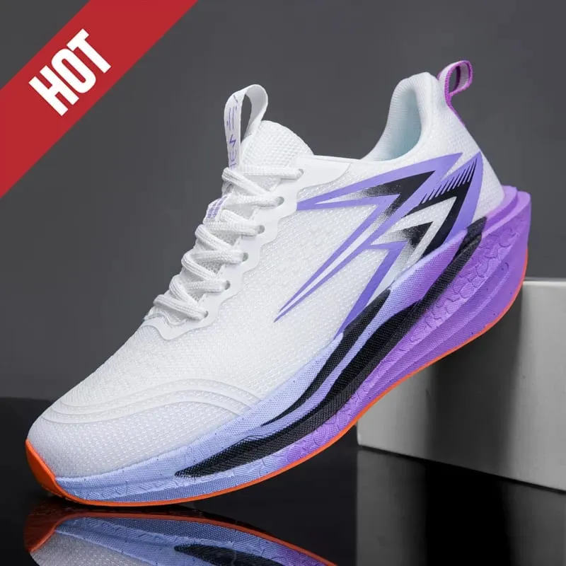NEW Running Shoes Carbon Board Marathon Men Sports Breathable Lightweight Women's Comfortable Athletic Nonskid Sneakers Casual