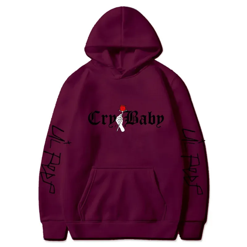 Men's Lil Peep Hoodie – Emo Rap Fan Pullover with "Lil Peep" Sleeve Text – Cozy Unisex Streetwear for Concerts casual Wear