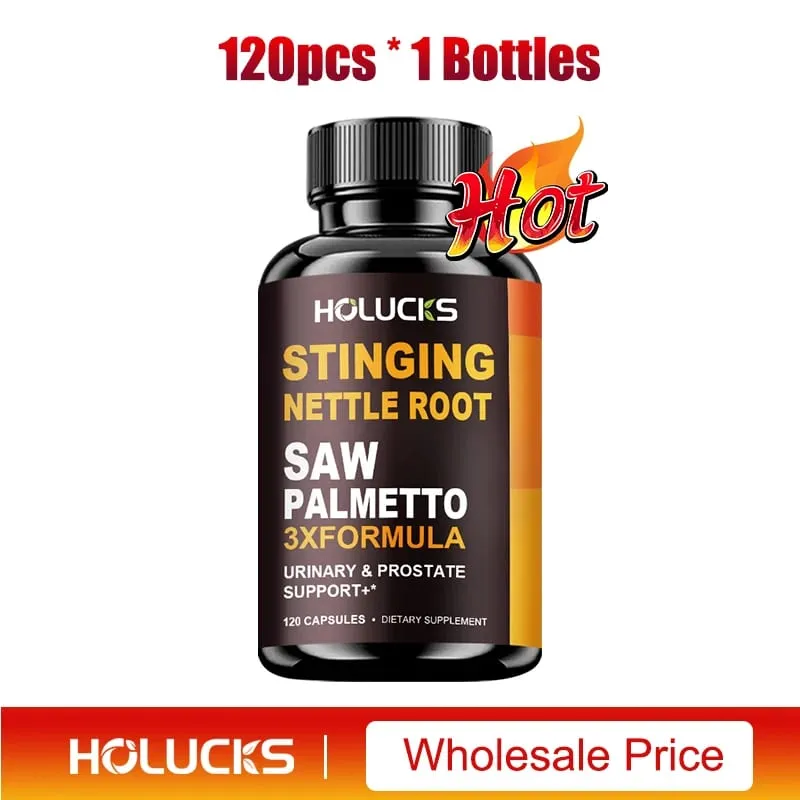 Stinging Nettle Root & Saw Palmetto Capsules Help Promote Prostate Health Hair Growth Urinary Tract Support Premium Formula