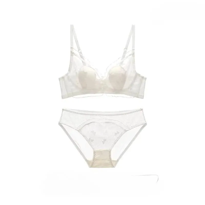 Sutiã Com Orelhas De Coelho Estilo Japonês Ultrafino Aumenta Peito Pequeno Sustenta Grande Anti-Caída Conjunto Lingerie