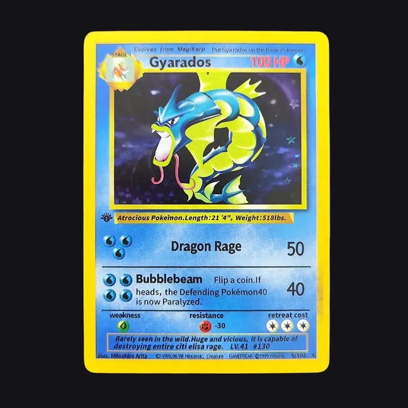 Proxy PKM English GAME 1ST EDITION Charizard Blastoise Venusaur Mewtwo Holo TCG Game Collection Card