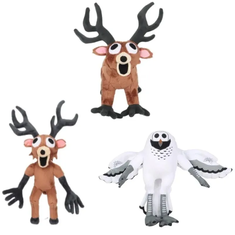 New 38cm 99 Nights Cartoon In The Forest Deer Plush Toys Cotton Stuffed Doll Anime Animal for Kids Birthday Gift Halloween Gifts