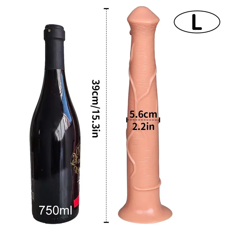 Huge Animal Horse Dildo Vaginal Masturbators Anal Plug Sucker XXL Big Buttplug Fake Penis Adult Sex Toys for Women Men 18+
