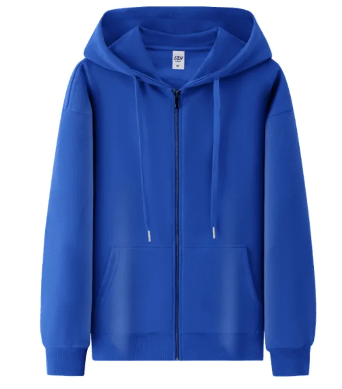 Cotton Fashion Loose Zipper Hoodie Customized Spring and Autumn Couple Coat Printed Logo Embroidered Work Clothes