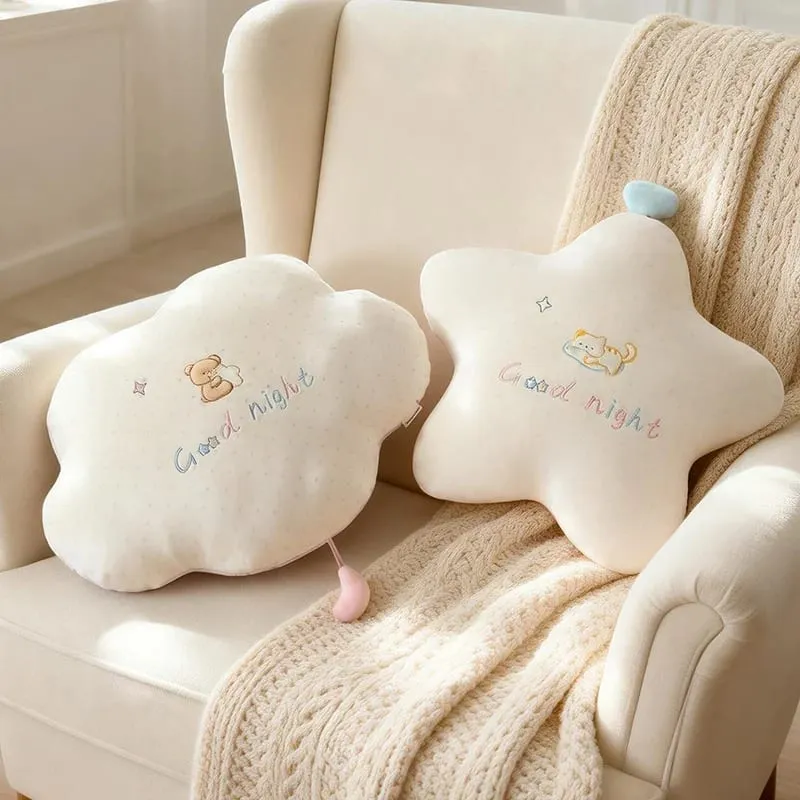New Stuffed Cloud Moon Star Plush Pillow Soft Cushion Toys For Children Baby Kids Girl Christmas Gift Room Car Decor