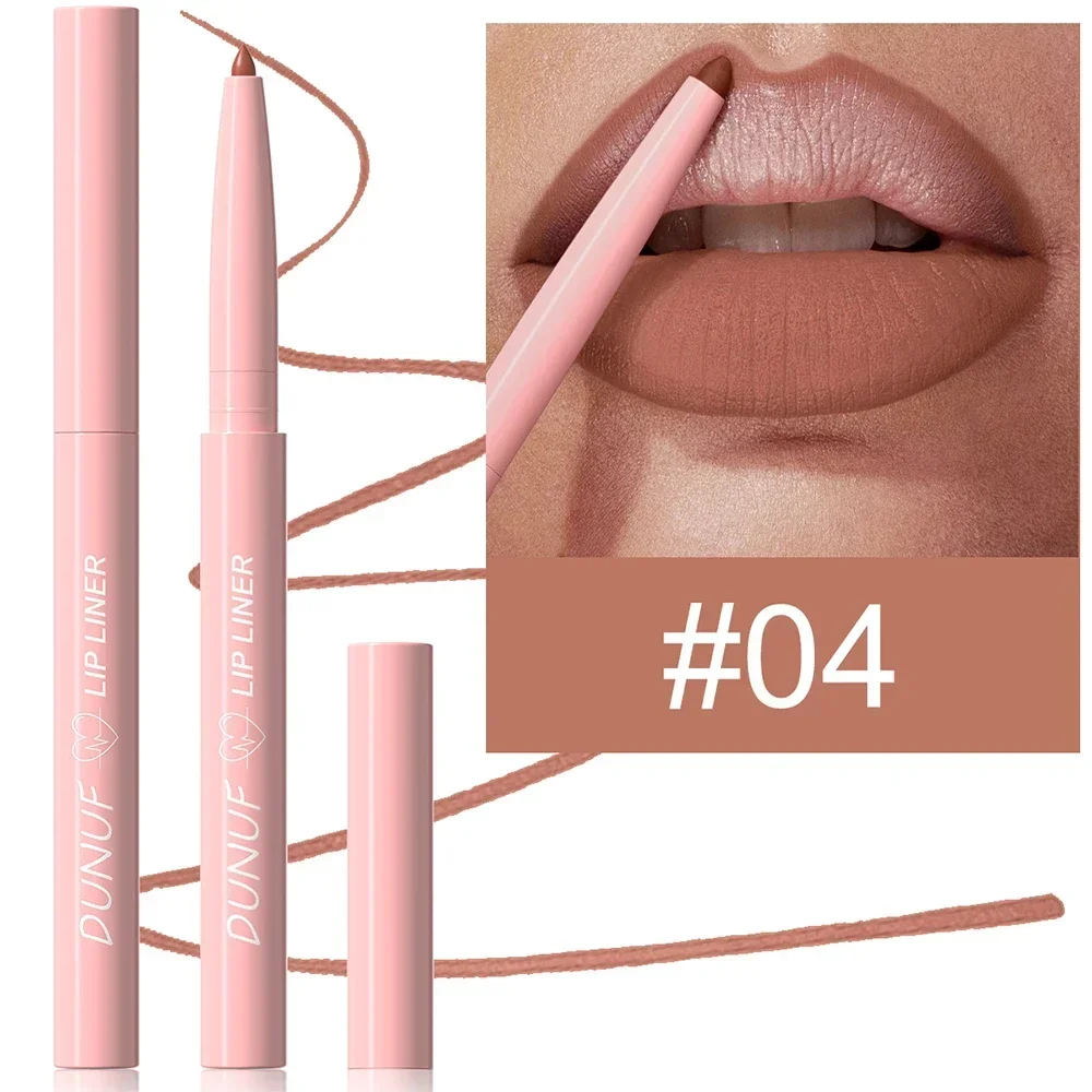 12 Farve Vandtæt Lip Liner Blyant Mørkerød Brun Læbestift Blyant Lip Outline Nøgen mat læbestift Crayon Contouring Tint Makeup