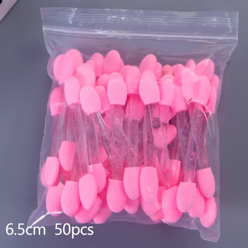 10/30/100pcs Double Ended Eyeshadow Brush Eyeshadow Applicators 6.2cm Makeup Sponge Brushes For Women Cosmetic Beauty Tool