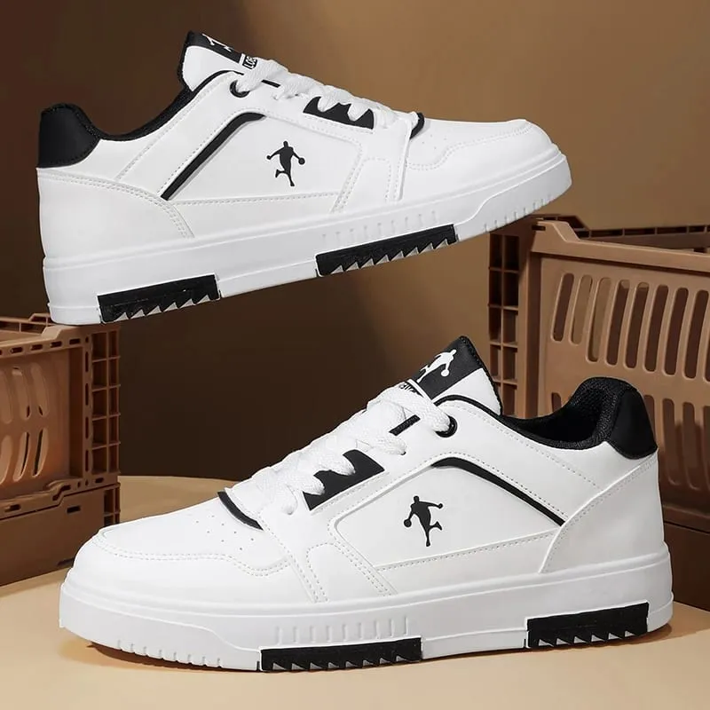 Fashion Forward Men's Casual Trainers - Clean Lines Contrasting Red Trim Must-Have for Sneakerheads & Style-Conscious Buyers