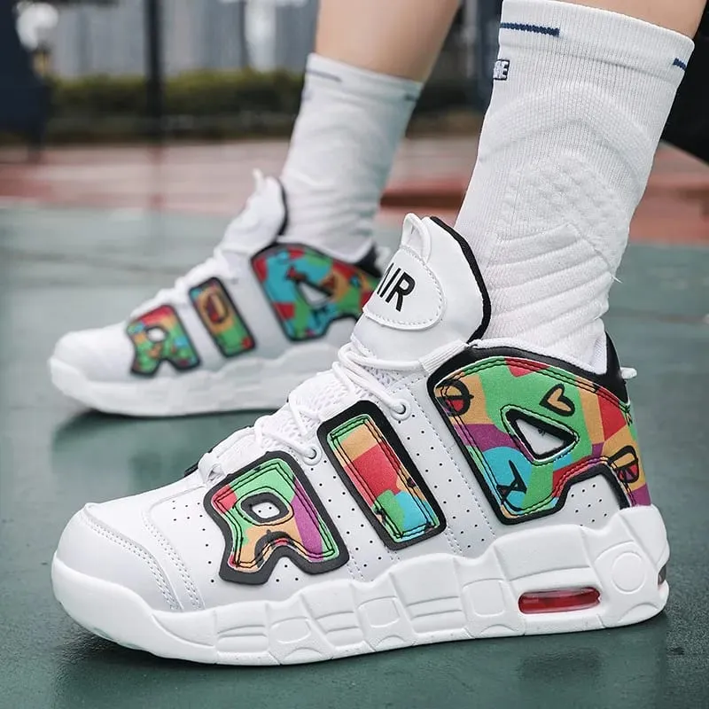 Couple Trend Air Cushion Sneakers 2026 Large Size Light Non-slip Durable Basketball Running Casual Shoes