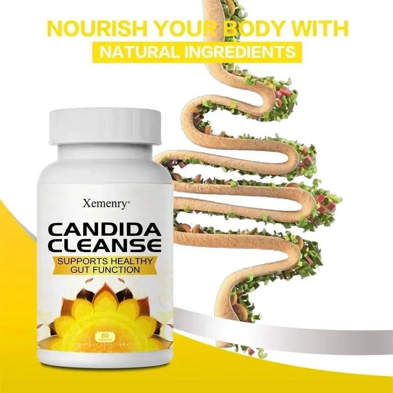 Candida Cleanse – Fördert die Darmreinigung und Entgiftung, verbessert die Verdauung und lindert Verstopfung und Blähungen