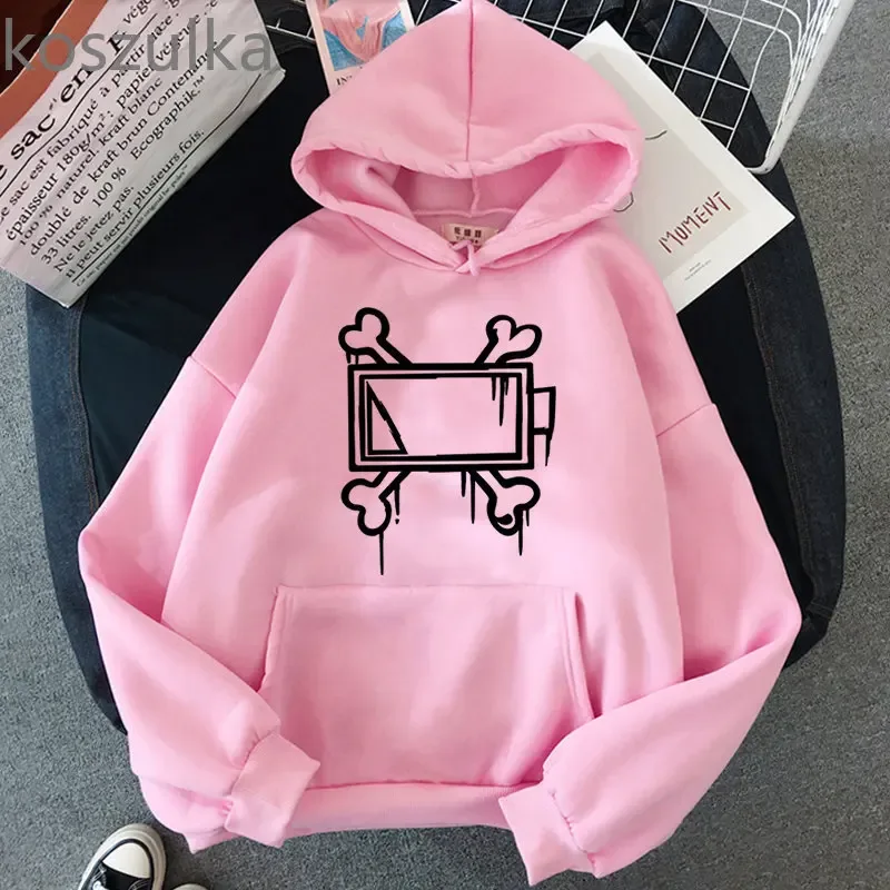 Cool Game Murder Cosplay Hoodie Drones Uzi Doorman Costume Unisex Bone Print Sweatshirt Casual Long Sleeve Hoodies Clothes