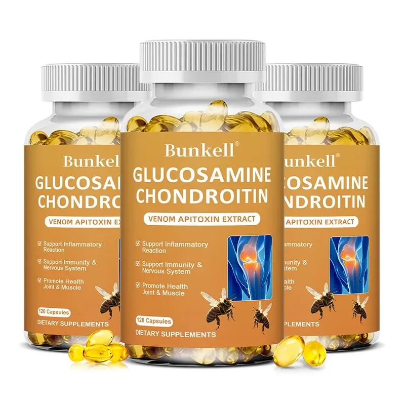 Glucosamine Chondroitin MSM 120 Capsules for Joint and Knee Health Immune System Non-GMO Gluten-Free