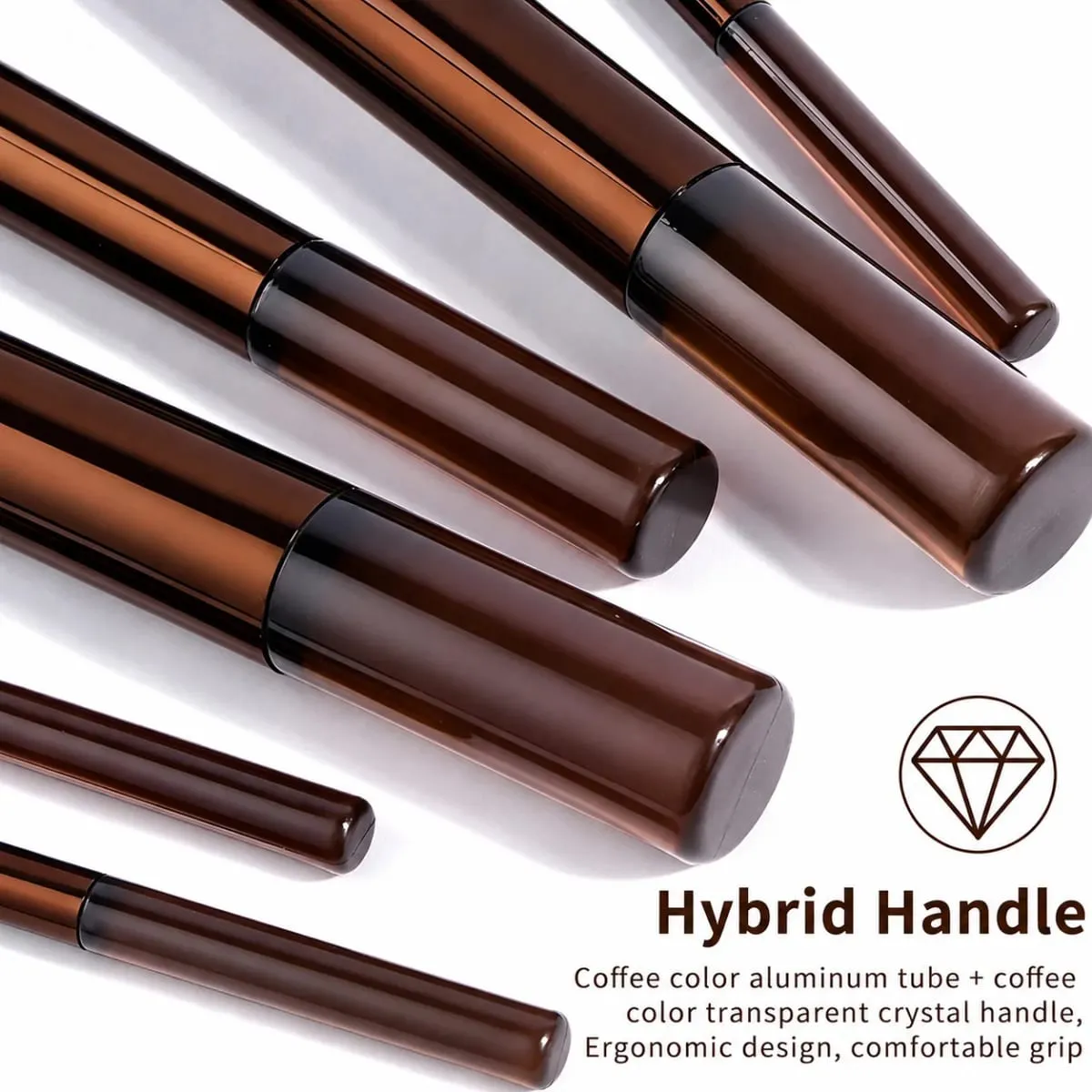 14-Piece Makeup Brush Set with Aluminum Ferrule- Premium Synthetic Makeup Brushes Kit Foundation Powder Brush Eye Shadow for Beg