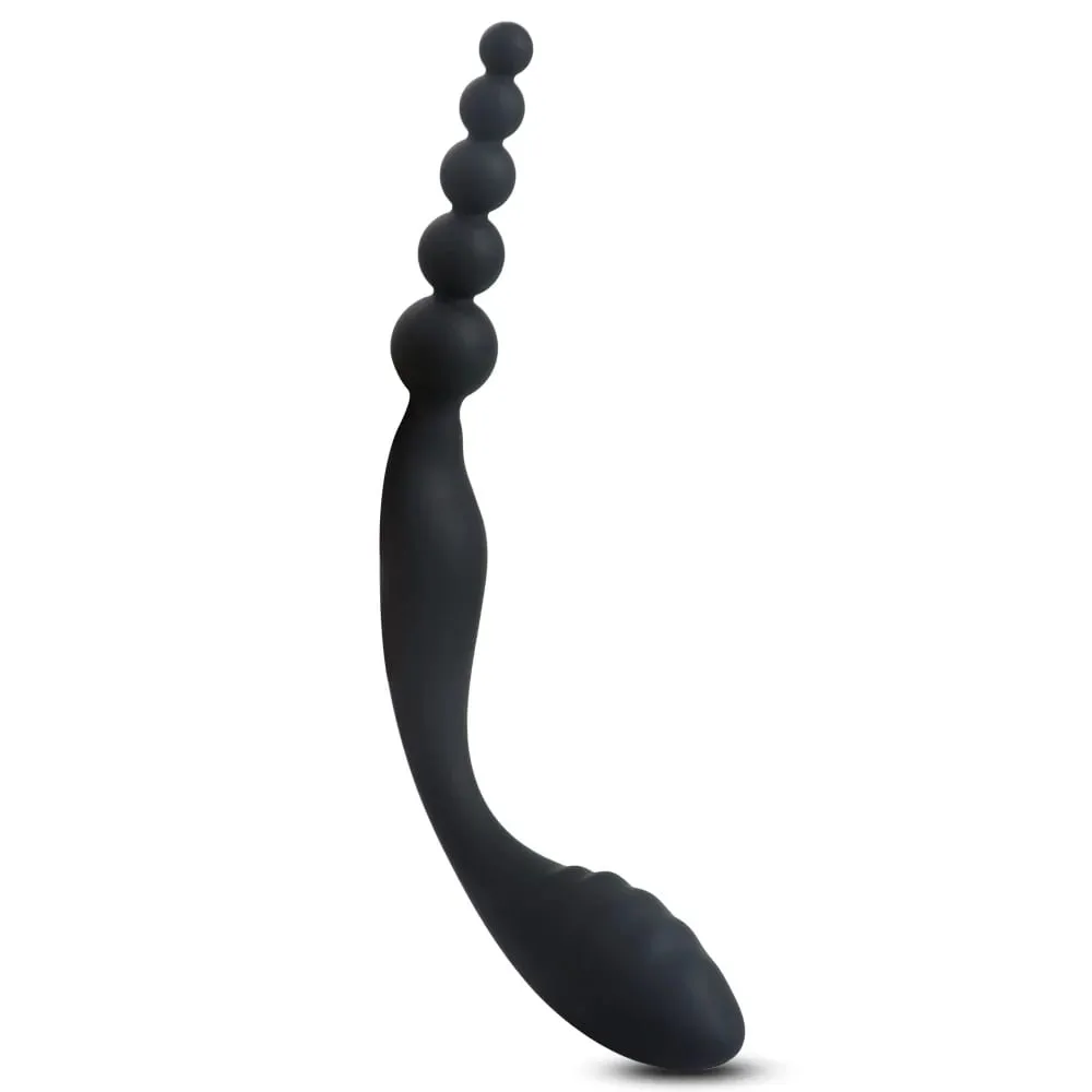Dual Head Anal Beads Plug Prostate Massager Vaginal Butt Plug Stimulator Adults Sex Toys For Women Men Gay Anus Massage Dilator