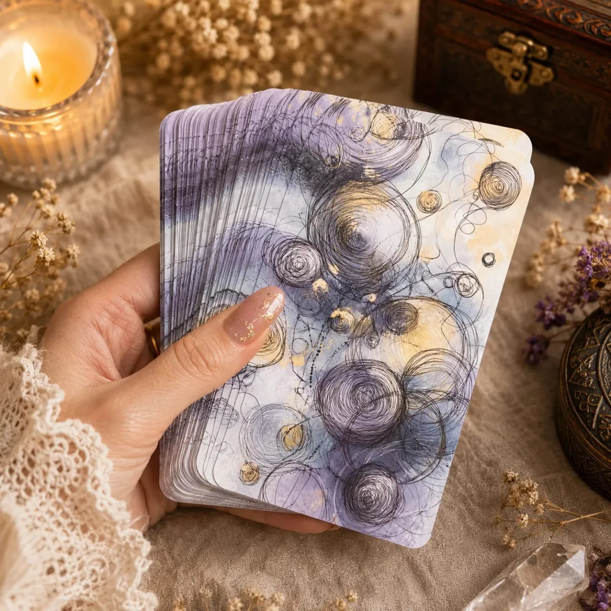 54 Card Deck 13x8 Cm Oracle Cards The Pattern Break Card Game Explore Repeating Cycles Self-Discovery Playing Cards