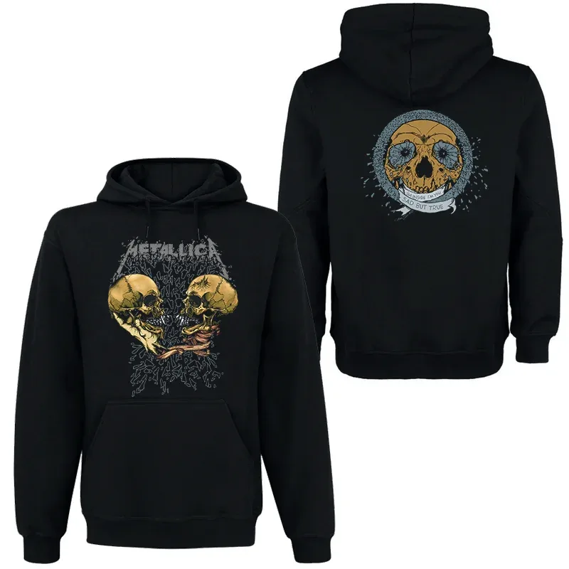Band Rock Dark Wind Hoodie Men's Street Hip Hop Top Comfortable Hooded Sweater Fall_Winter Personality Men's Clothing