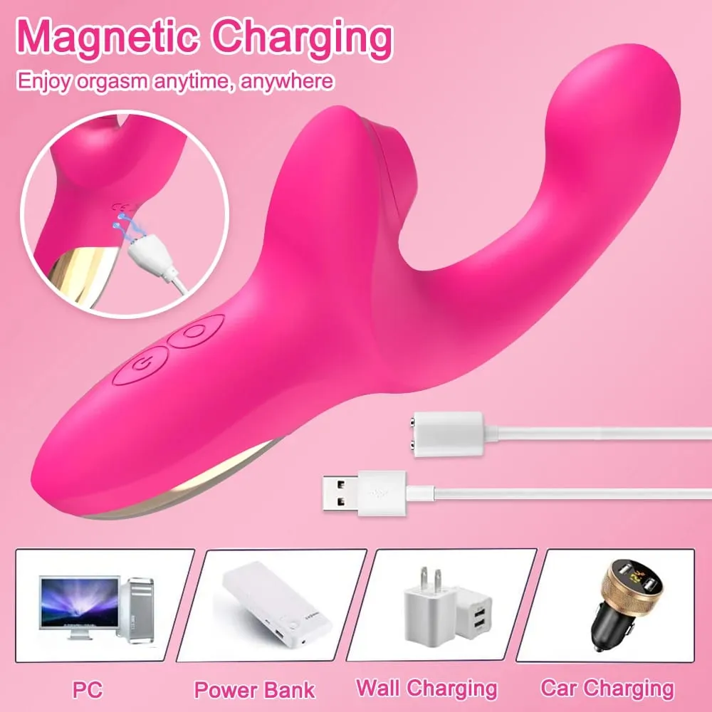 Sucking Vibrator Sex Toys for Women Vibrating Finger Massager with Suction Vibration Clitoral G Spot Stimulation Adult Products