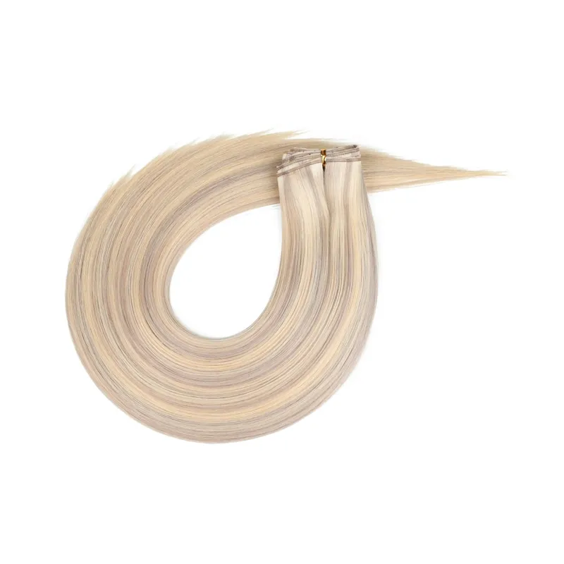 Butterfly Weft Hair Extensions Pu Hole Weft Double Sided Genius Weft Bundles Hand Tied Weft Invisible Weave For Women