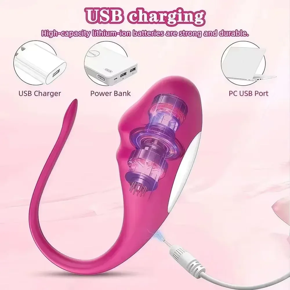 Powerful Wearable App Control Egg Vibrator U Type Clitoral Vaginal Stimulator for Couples Massage G Spot Sex Toy for Women 18+ — image 4