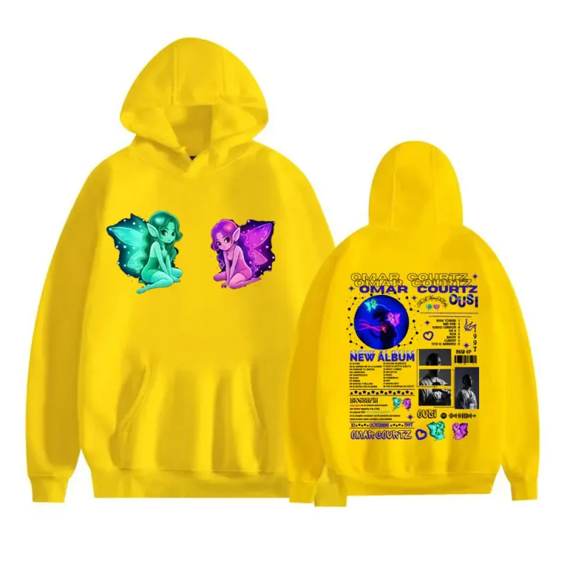 Omar Courtz Por Si Manana No Estoy 2026 New Album Cover Hoodies Harajuku Hip Hop Sweatshirts Men Women Casual Fleece Pullovers