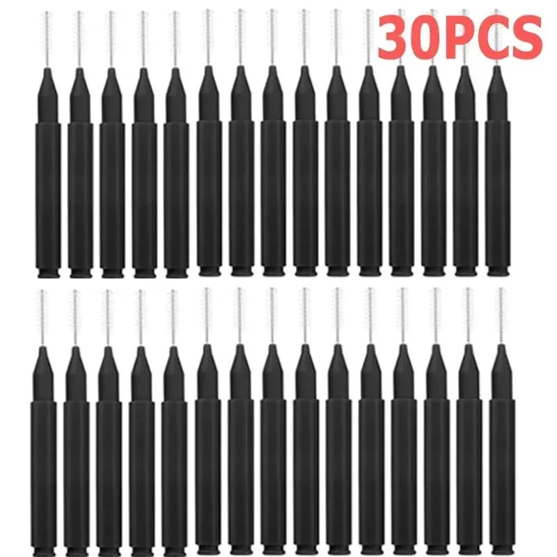 50PCS Mini Eyebrow Brush Portable Brow Perm Brushes Disposable Bendable Micro Eyelash Brow Lifting Brushes Applicators Tools