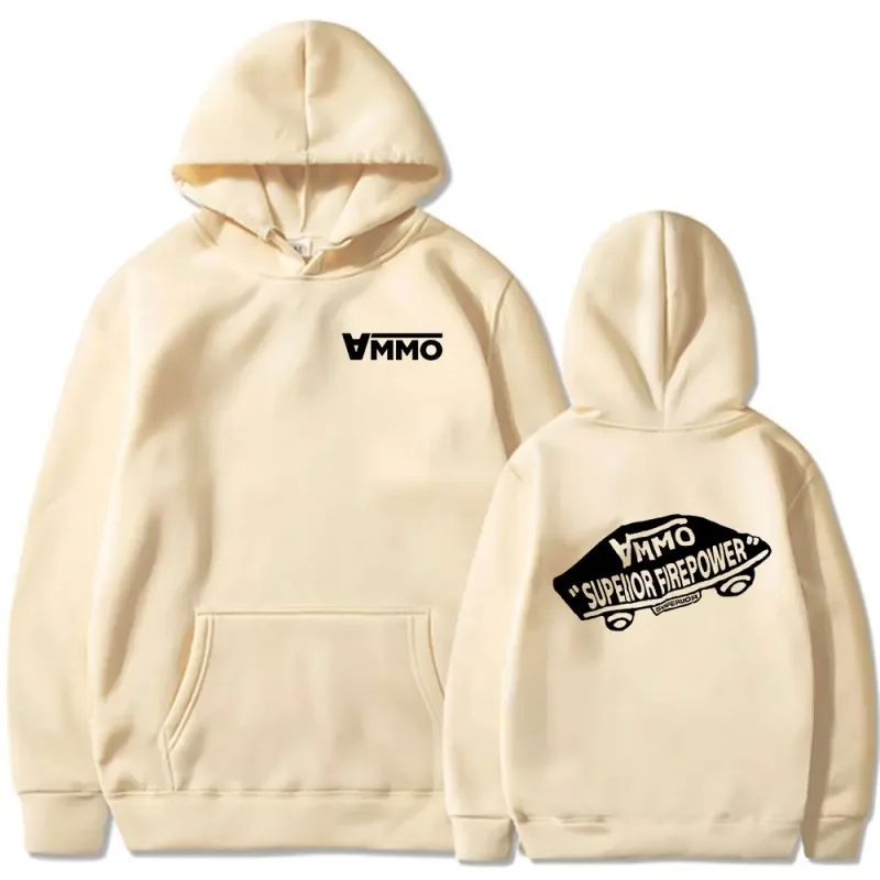 Brothers in Arms Skeleton Double Sided Print Hoodies Men's Women Clothing Fashion Sweatshirt Oversized Long Sleeve Pullovers