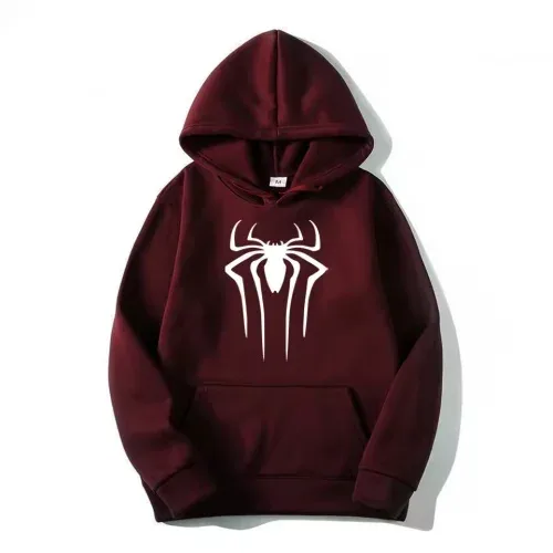 Latest Fashion Men's and Women's Hoodies Casual Hoodies Unisex Trendy Printed Spider Pattern Hoodies