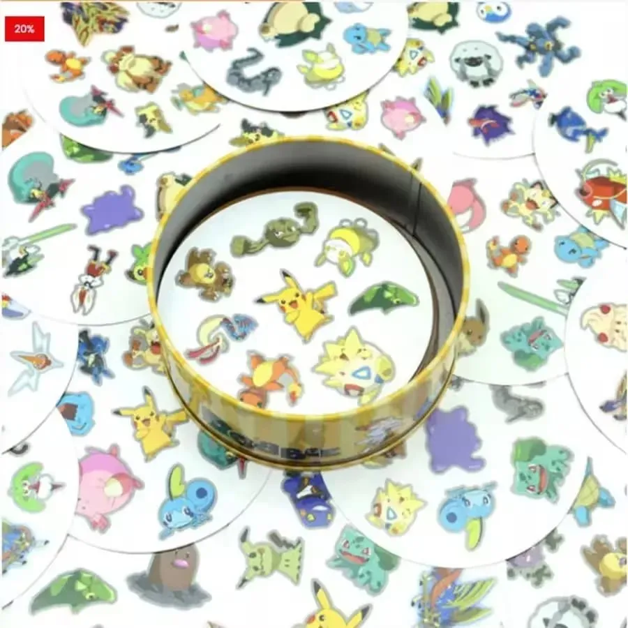 Pokemon Card Iron Box Board Game Cards Pikachu Card Family 2-8 Players Festive Christmas & Halloween Gift for Kids — image 5