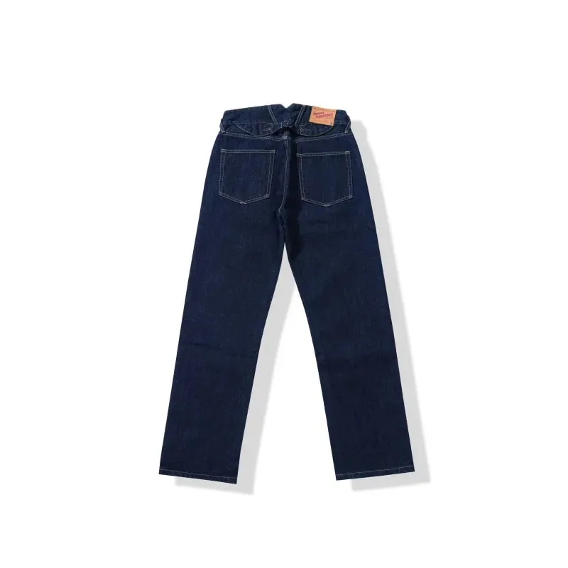 100% Cotton Raw Japanese Selvedge Denim Jeans | 14.75oz Heavyweight Straight Leg | American Vintage Workwear Style OKONKWO
