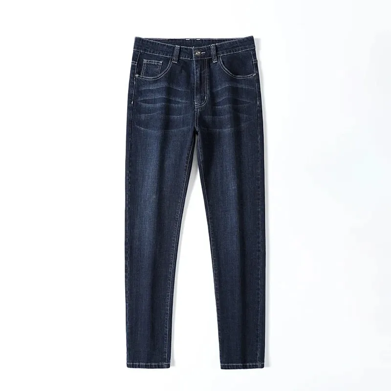 2026 y2K vintage Clothes Men's Straight Pants vetement homme Mens luxury Denim Black Blue Colors Jeans Plus Size 44 46